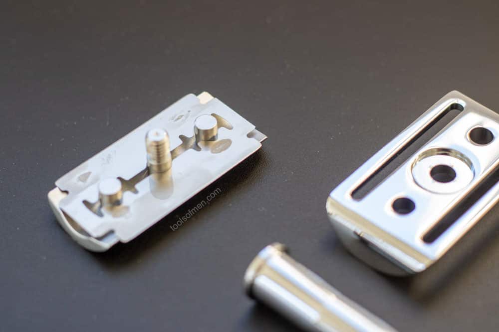 bevel safety razor cap with razor blade set
