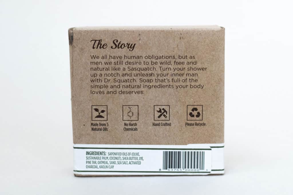 Dr Squatch Review Back Label