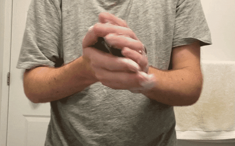 Original demonstration of Dr. Squatch Pine Tar soap lathering in my hands