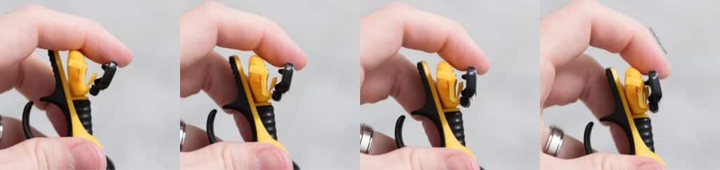 demonstrating the pivot motion of the headblade moto