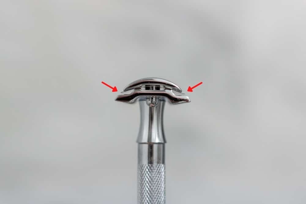 diagram pointing out blade gap of merkur 23c