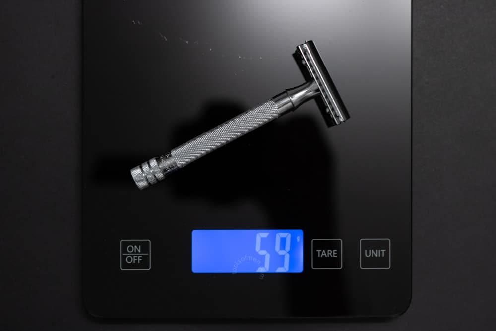 weighing merkur 23c on a scale