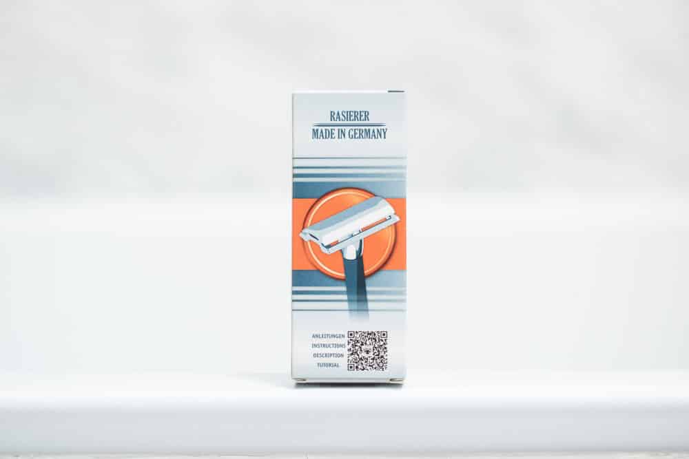 back of merkur 34c packaging
