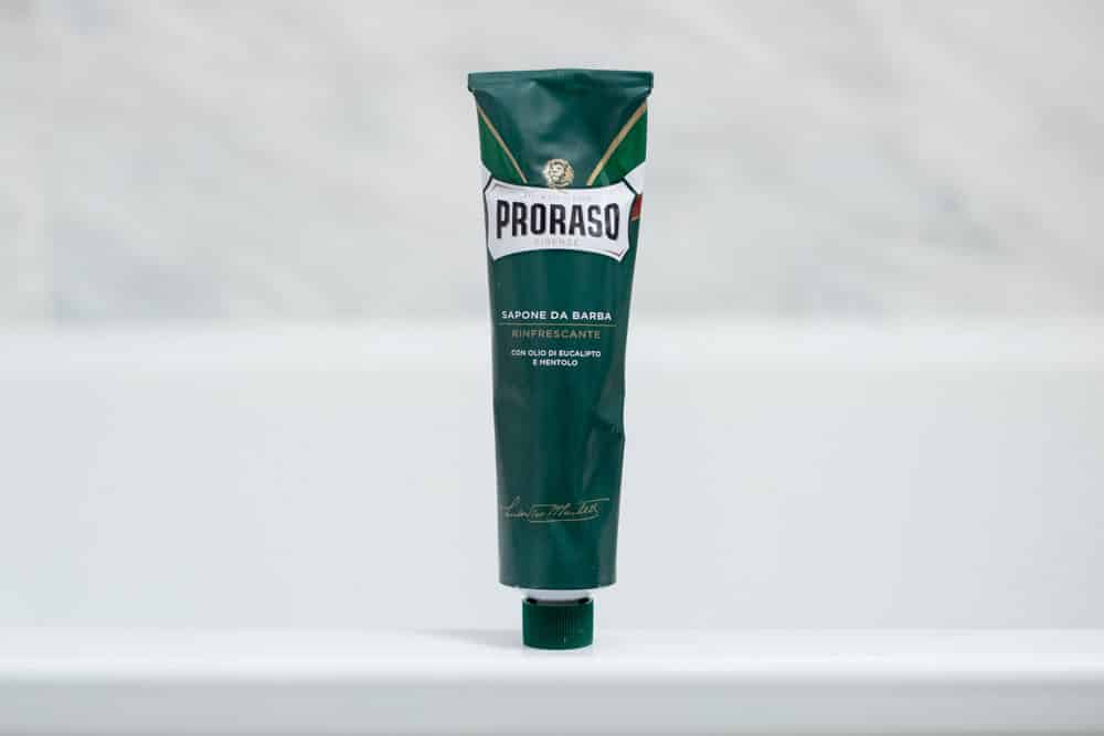 front view of proraso shaving cream tube