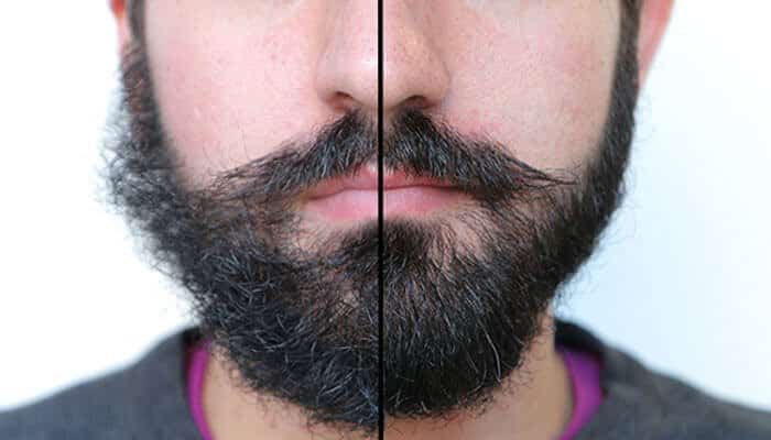 Beard Oil Before and After