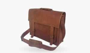PL 18 Inch Vintage Handmade Leather Messenger Bag