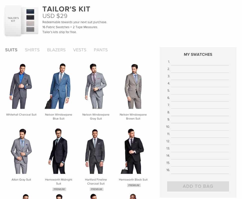 Indochino Tailors Kit