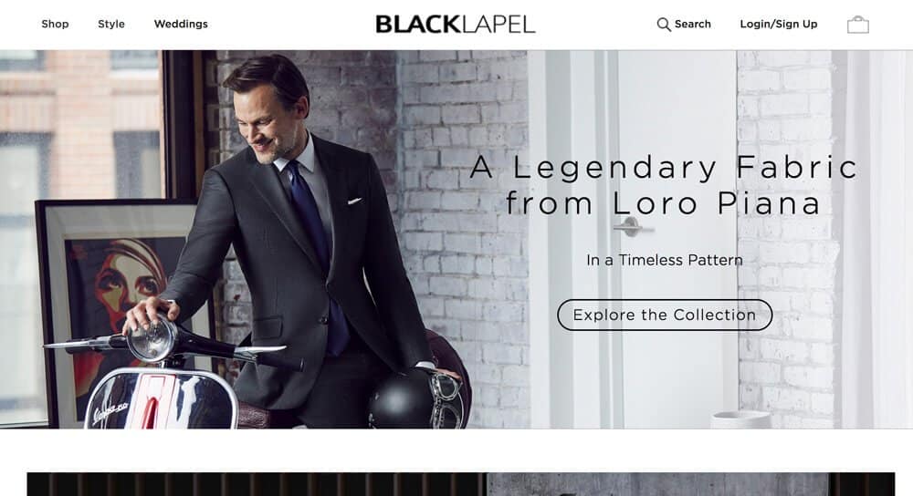 black lapel custom suits