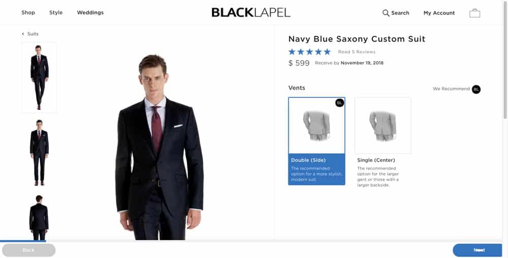 Black Lapel Customization Process 4