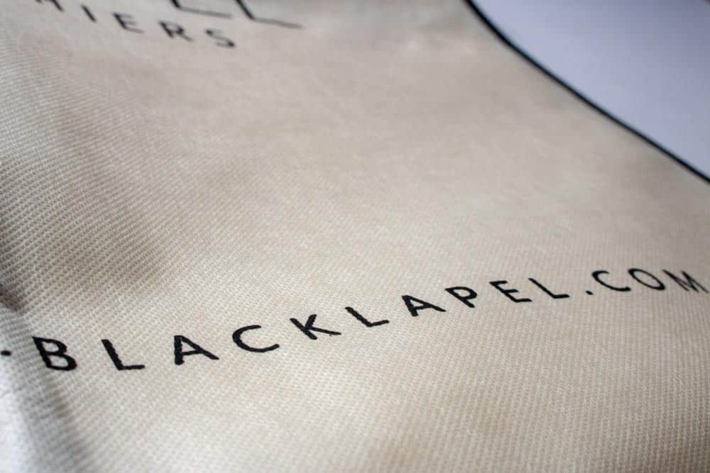 Black Lapel Review Garment Bag 2