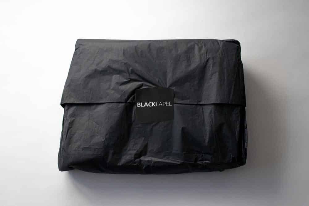 Black Lapel Review Suit Packaging 1