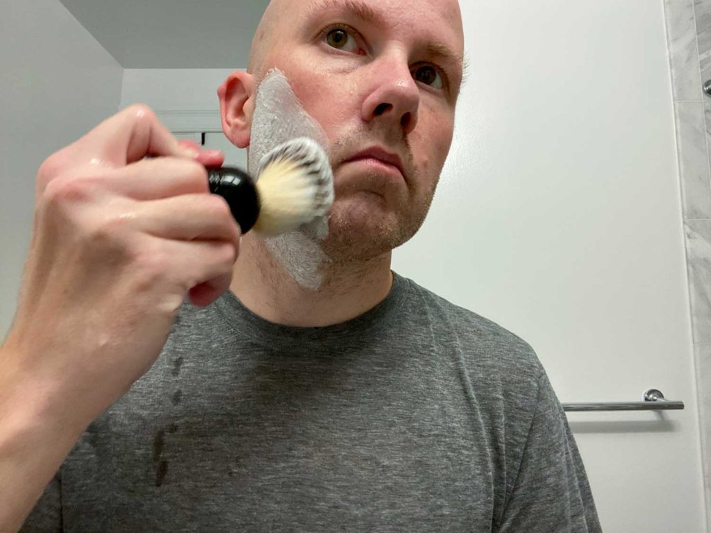 Maggard Razors Review Shave Brush Lather 1
