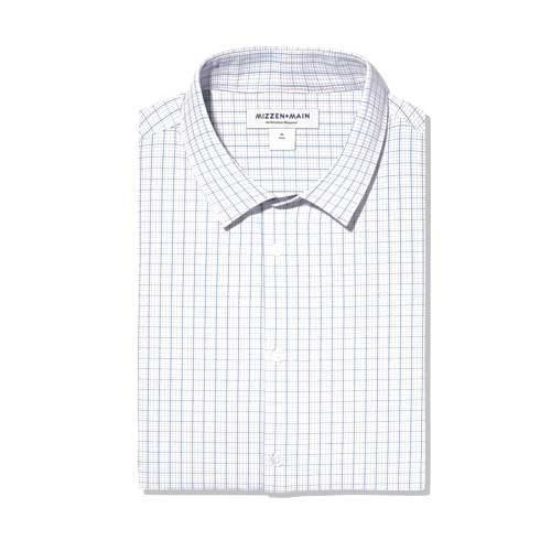 Point Collar Gold Label Mens Big and Tall Non-Iron Wrinkle-Resistant Easy-Care Cotton Twill Dress Shirt