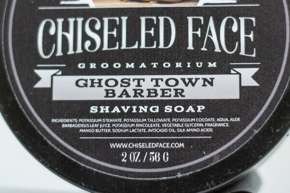 Ghost Town Barber Ingredient Label