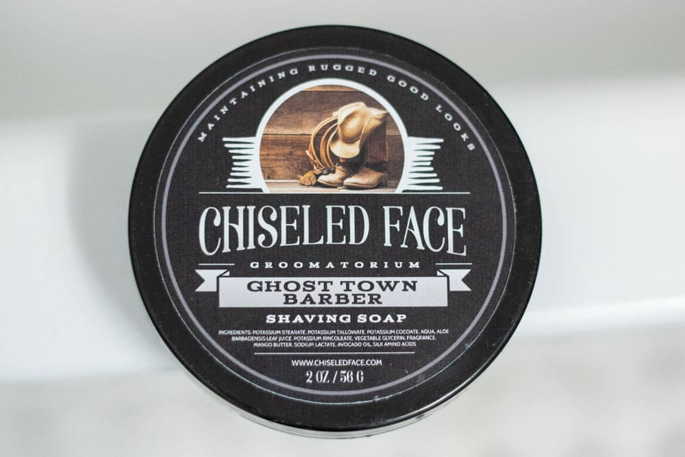 Ghost Town Barber Shave Soap Label