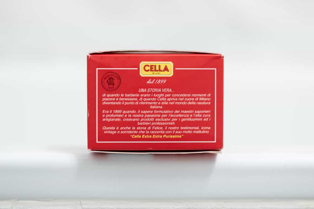 Cella Shave Cream Product Packaging Shot 4