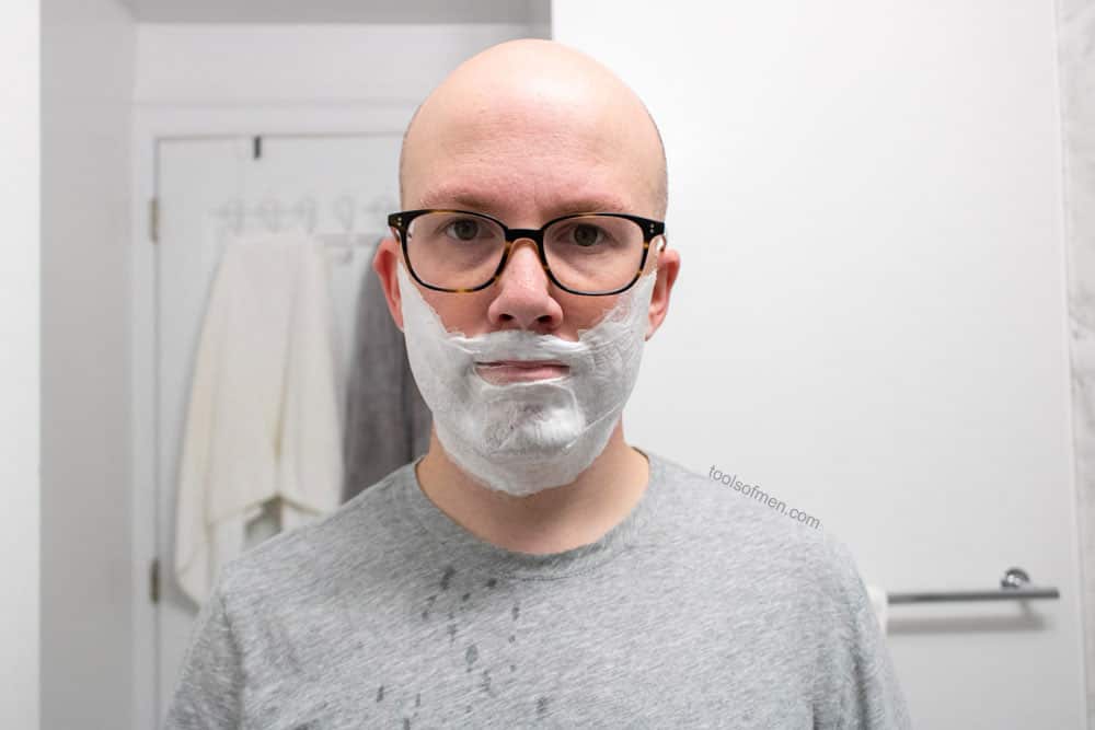 gillette skinguard review shave cream application