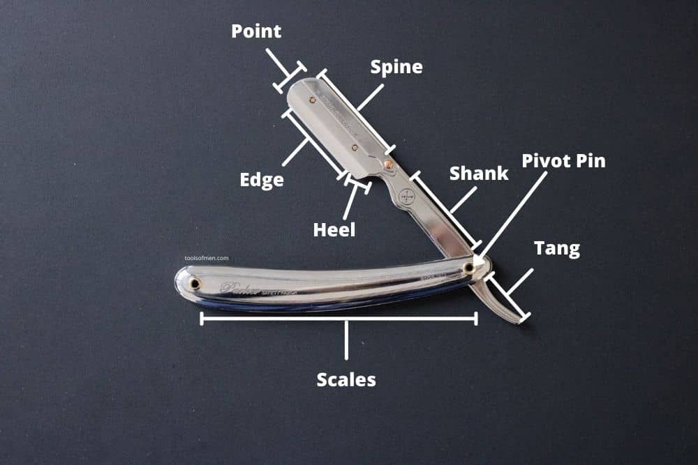 parts of a straight razor