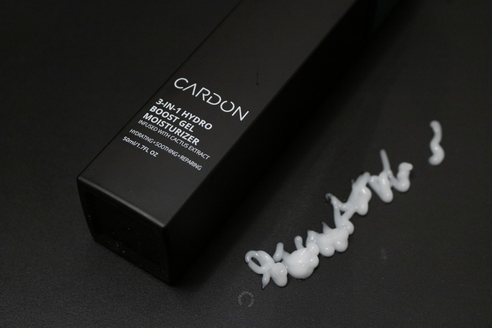 Cardon Face Moisturizer Review - Spread Test