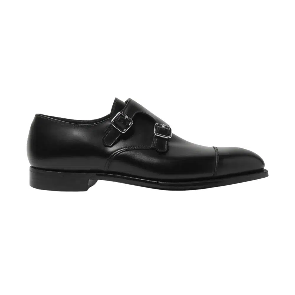 George Cleverley Thomas Cap-Toe Leather Monk-Strap Shoes