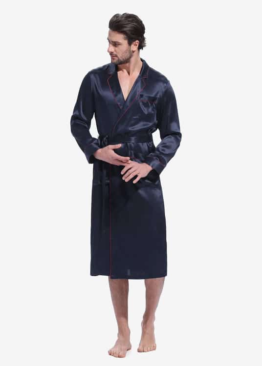 Lilysilk Long Silk Men's Robe