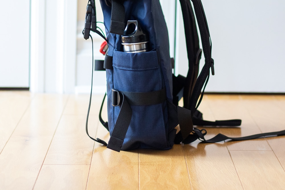 Topo Designs Rover Pack Classic Review Side Pocket Strap
