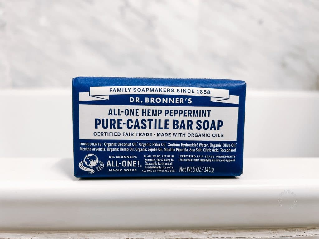 Dr Bronners Bar Soap Front Packaging