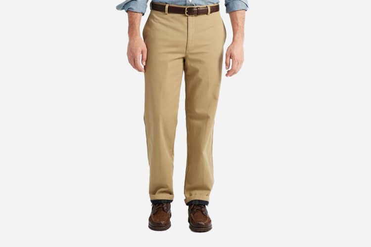 llbean lined chinos