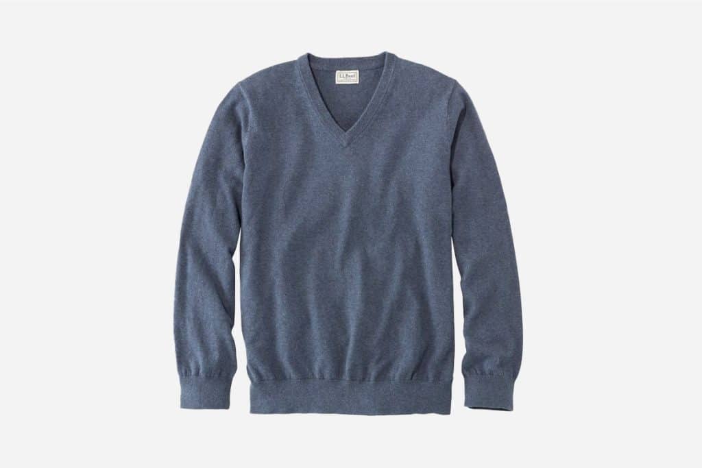 L.L. Bean Men's Cotton:Cashmere Sweater