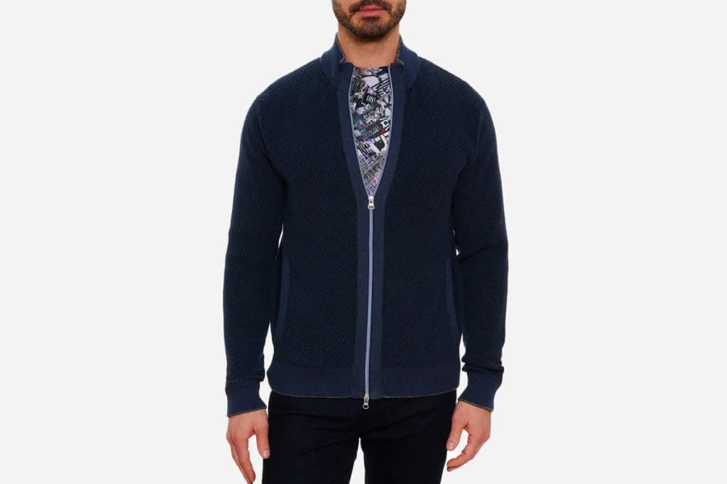 Robert Graham Armidale Classic Fit Full-Zip Sweater