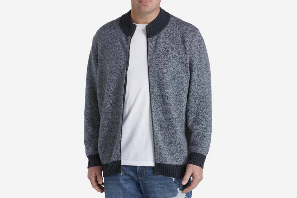 Synrgy Marled Full-Zip Sweater Jacket