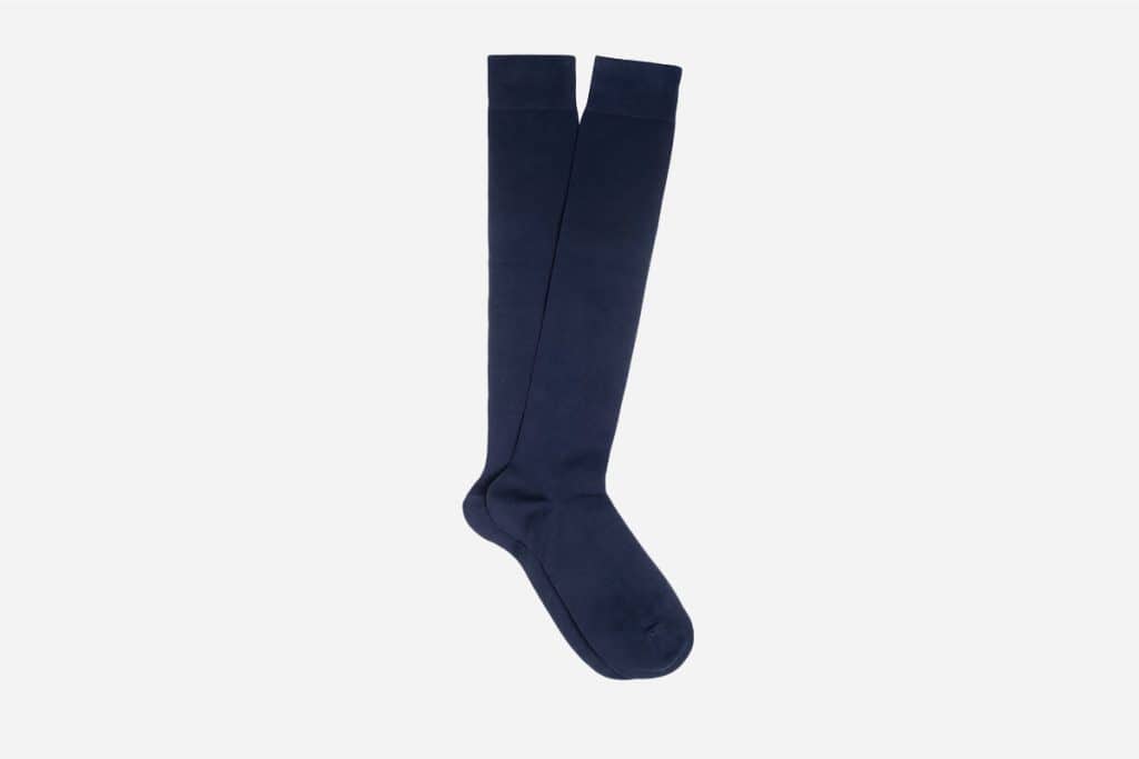 Suitsupply Blue Knee High Socks