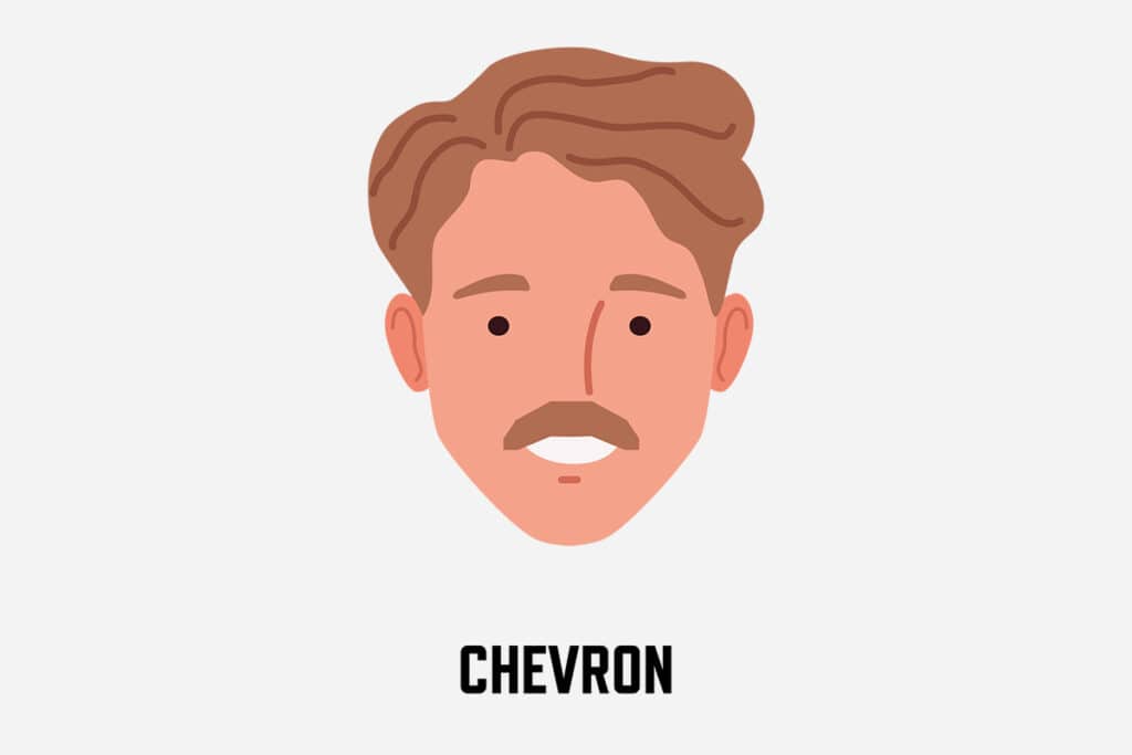 chevron mustache