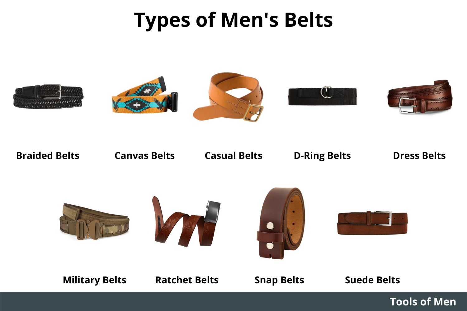 Types of Mens Belts