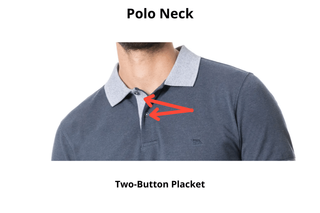 polo two button placket