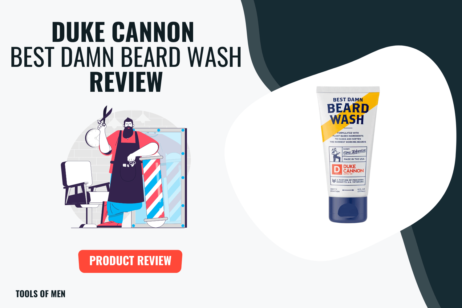 duke cannon beard wash review image