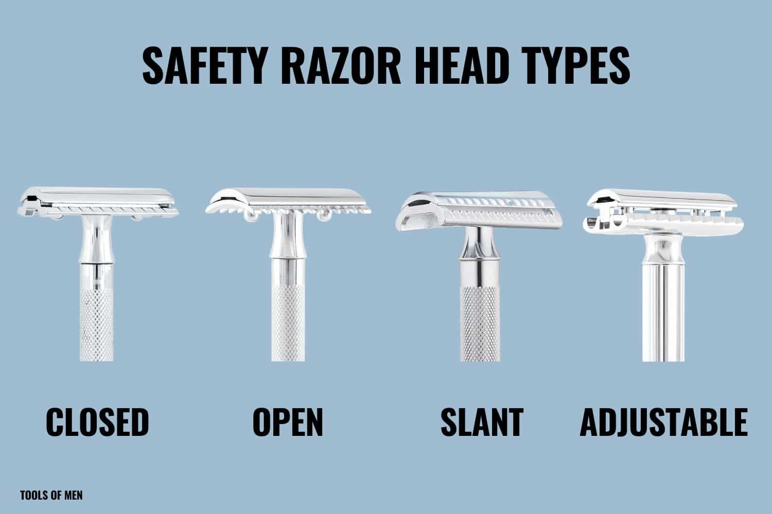 safety razor head types