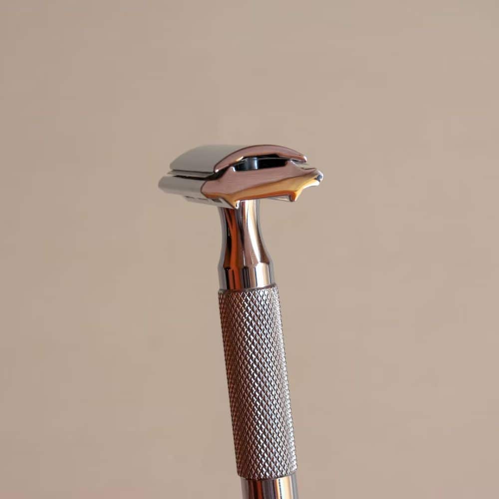 solo shot of a safety razor