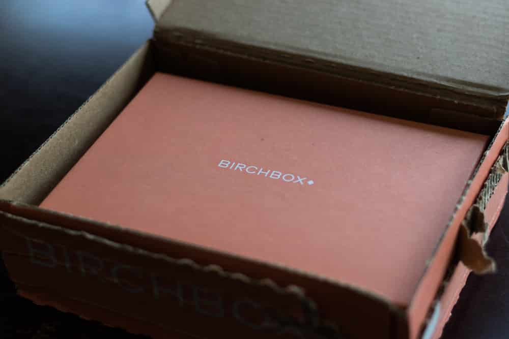 birchbox packaging view inside top flap
