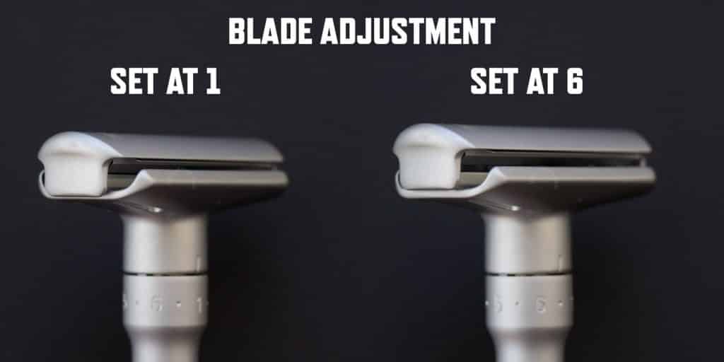 comparing merkur futur blade gap at 1 and 6