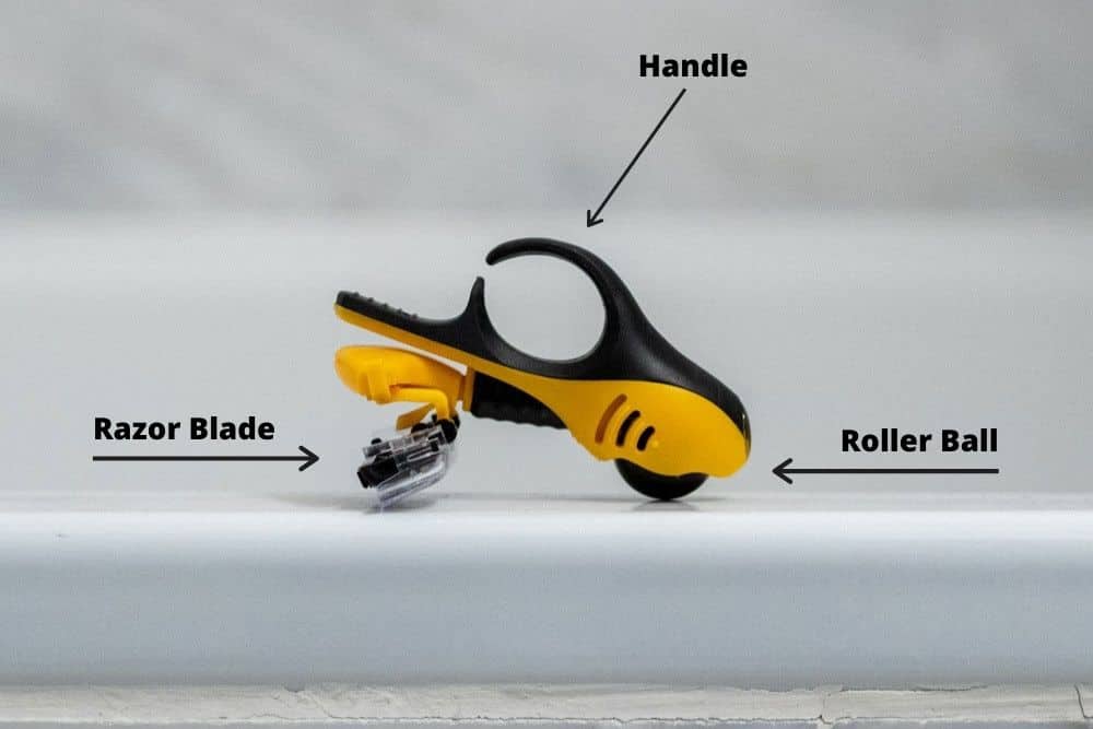 diagram labeling parts of the headblade moto
