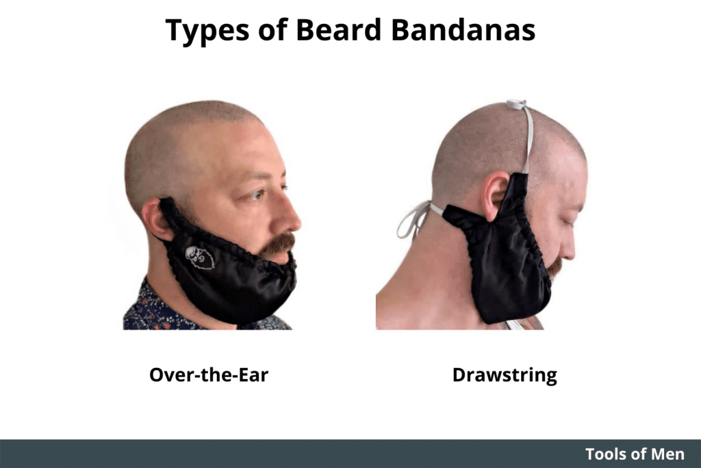 diagram showing types of beard bandanas