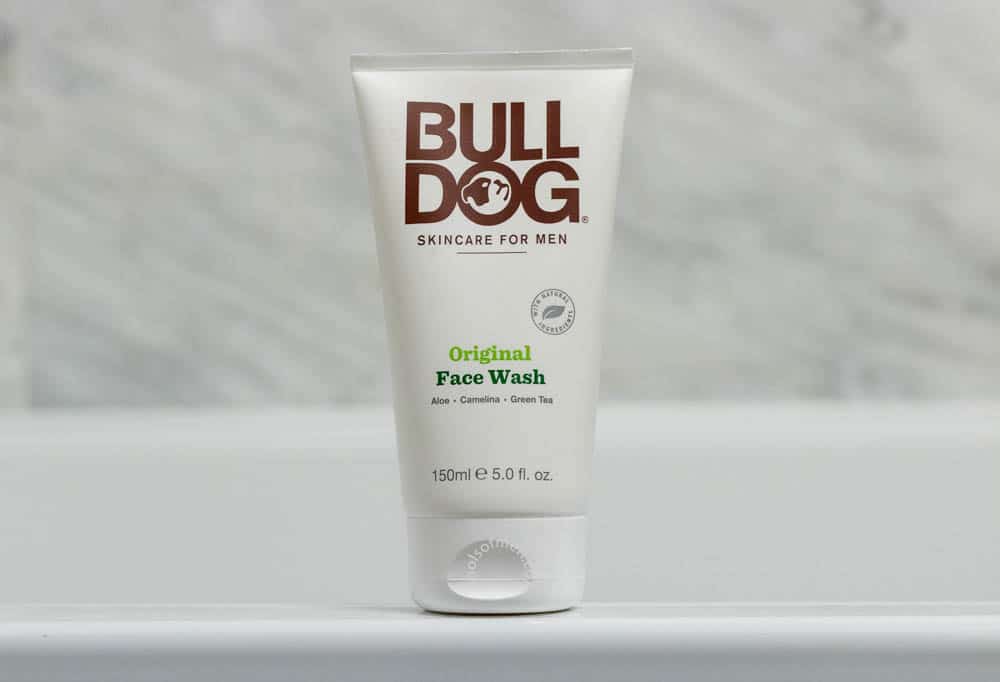 front label of the bulldog skincare face wash