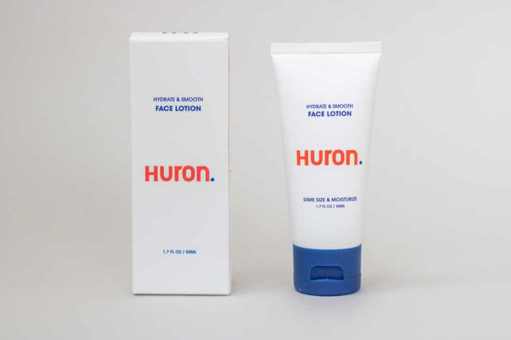 huron face lotion packaging