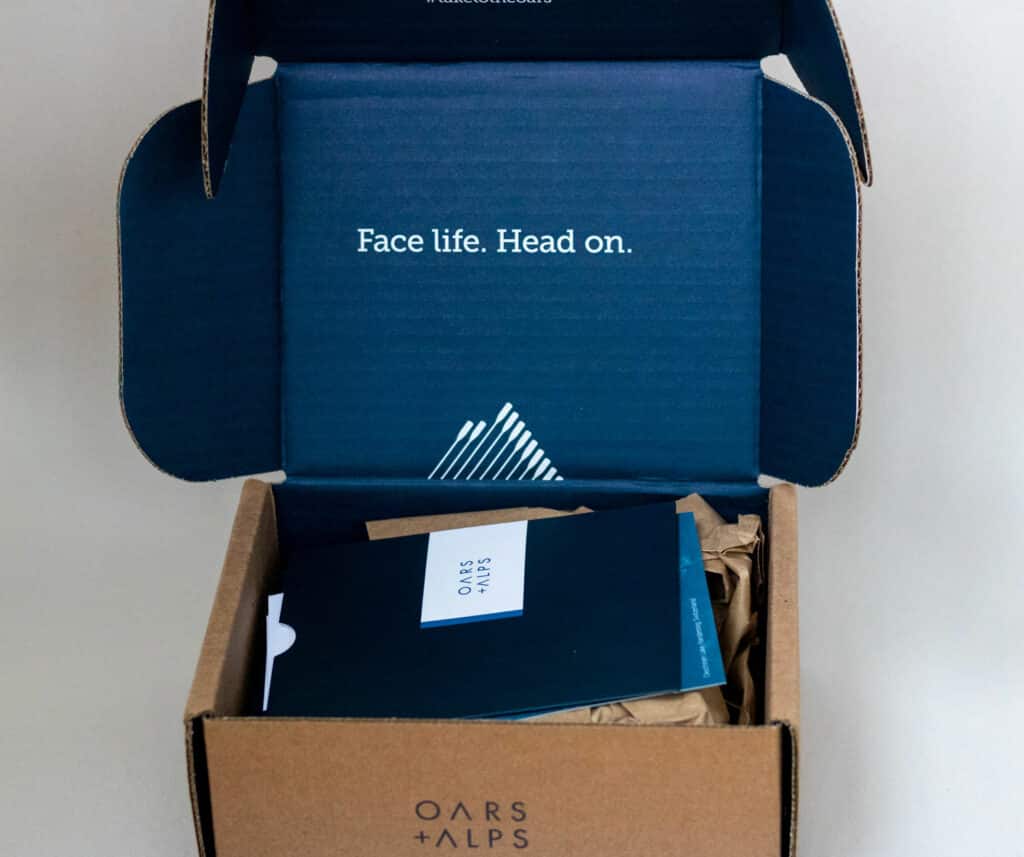 oars and alps box opened up