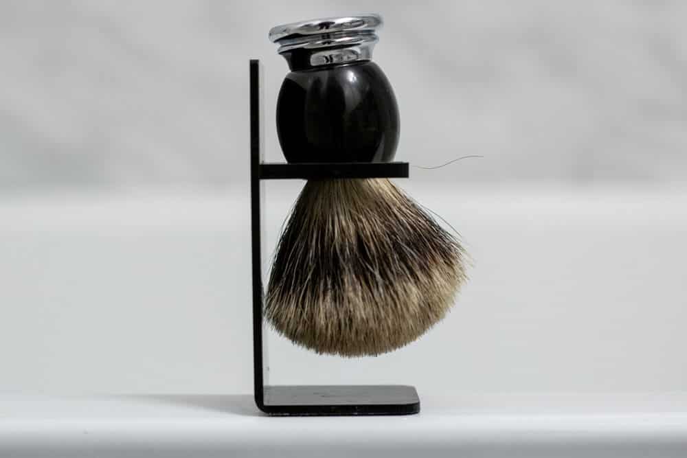 shaving brush in a stand