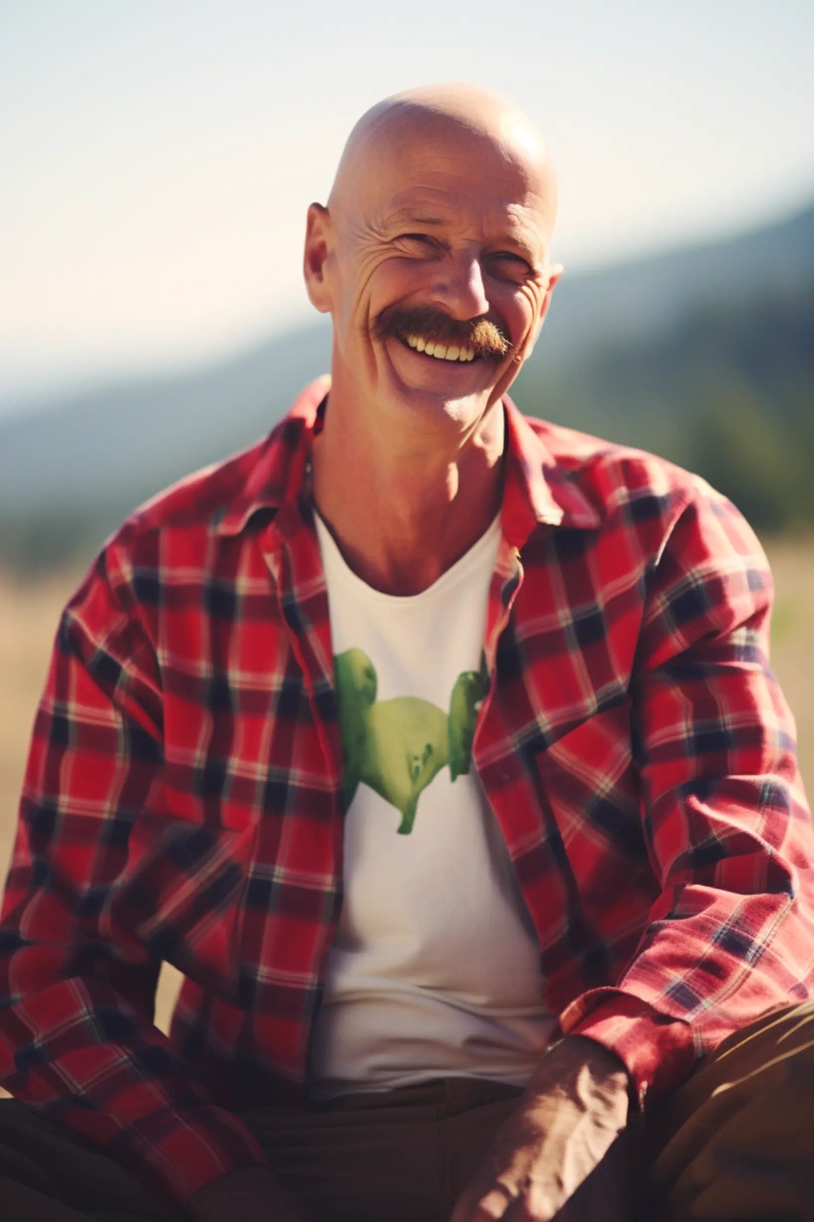 man smiling outdoors