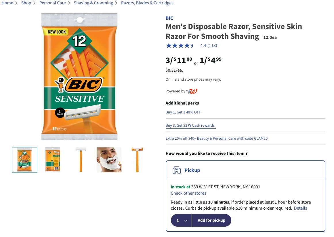 disposable razors screencap