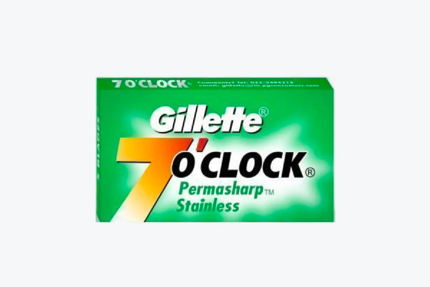 gillette 7 oclock razor blades