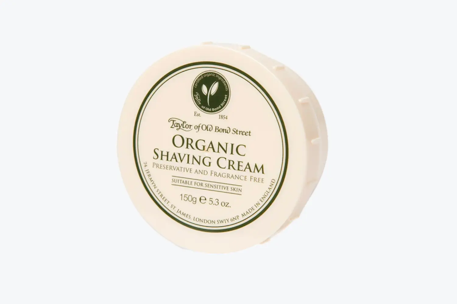 taylor of old bond street organic shave cream